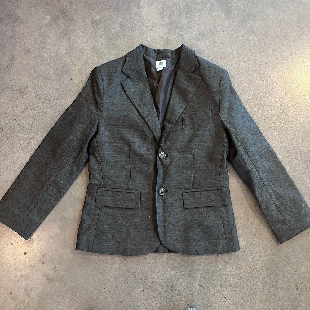 Janie and Jack Gray Formal Sport Coat Blazer jacket Boys 7 special occasion